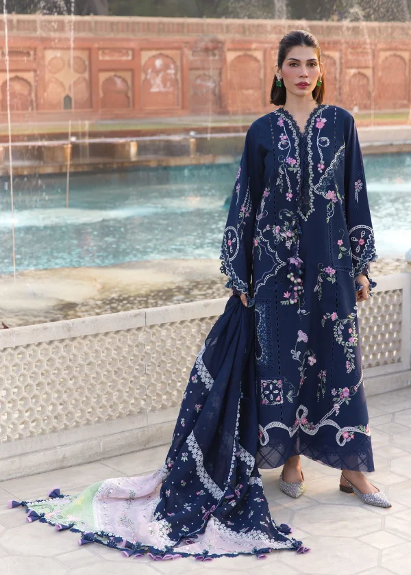 Crimson Luxury Lawn Collection 2026' - MANIFESTED MEADOWS - D 7B - Image 3