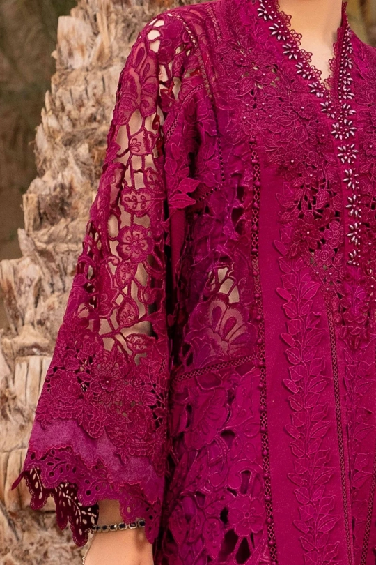 Maria.B Lawn Voyage Luxe Unstitched Collection 2024 | 9B - Image 3