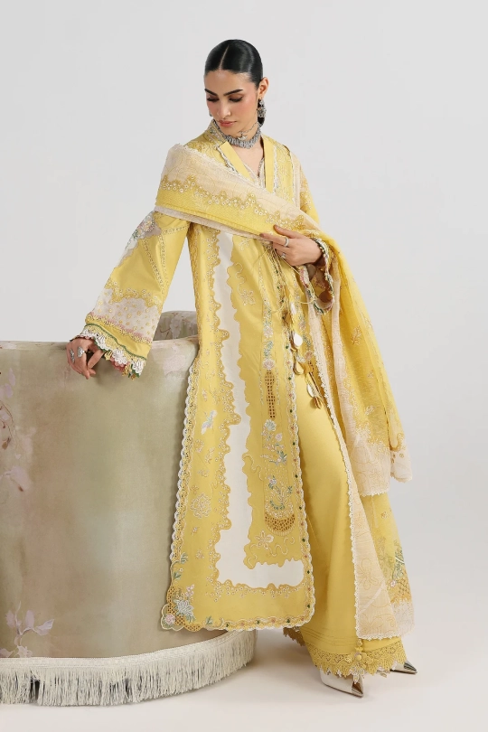 QALAMKAR Festive Lawn Collection 26' - QFL-05 ZARIA - Image 3