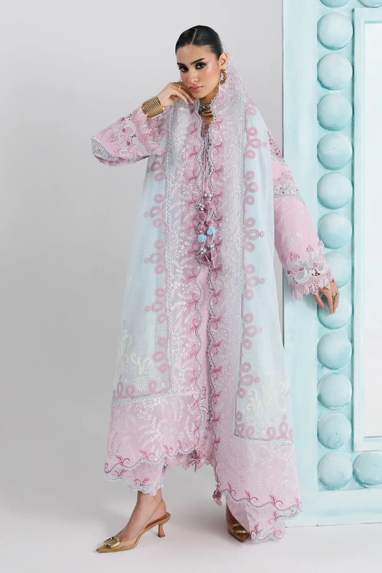 QALAMKAR Festive Lawn Collection 26' - QFL-02 ISANE - Image 3