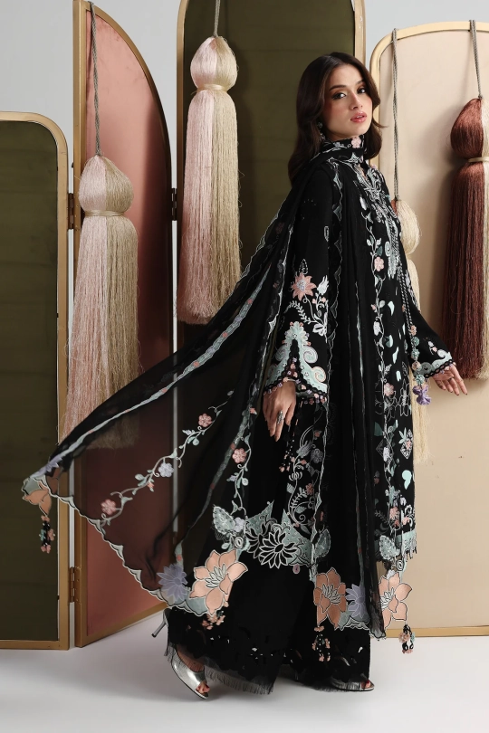 QALAMKAR Festive Lawn Collection 26' - QFL-12 REHA - Image 3