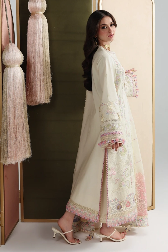 QALAMKAR Festive Lawn Collection 26' - QFL-01 ELMA - Image 3