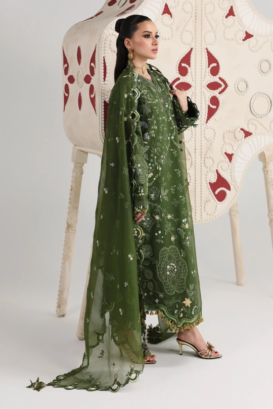 QALAMKAR Festive Lawn Collection 26' - QFL-09 VESTA - Image 4