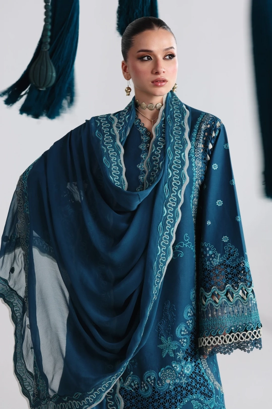 QALAMKAR Festive Lawn Collection 26' - QFL-07 KAISA - Image 4