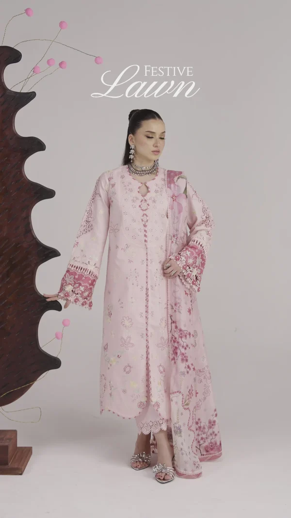 QALAMKAR Festive Lawn Collection 26' - QFL-04 NORAH - Image 5