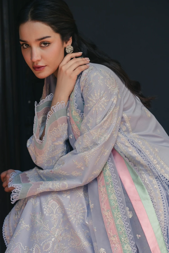 MULAQAAT Luxury Lawn 26' - SAYA - Image 5