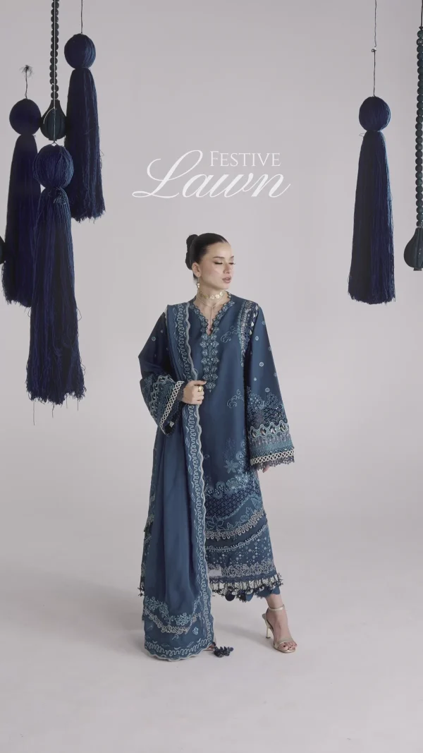 QALAMKAR Festive Lawn Collection 26' - QFL-07 KAISA - Image 5