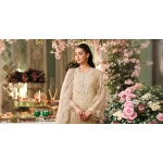 Maria B 3 Piece Unstitched Embroidered Chiffon Suit - MPC-26-103 - Olive Gold - Image 7