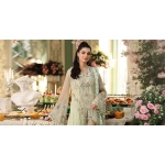 Maria B 3 Piece Unstitched Embroidered Chiffon 26' - MPC-26-105-Pistachio Green - Image 4