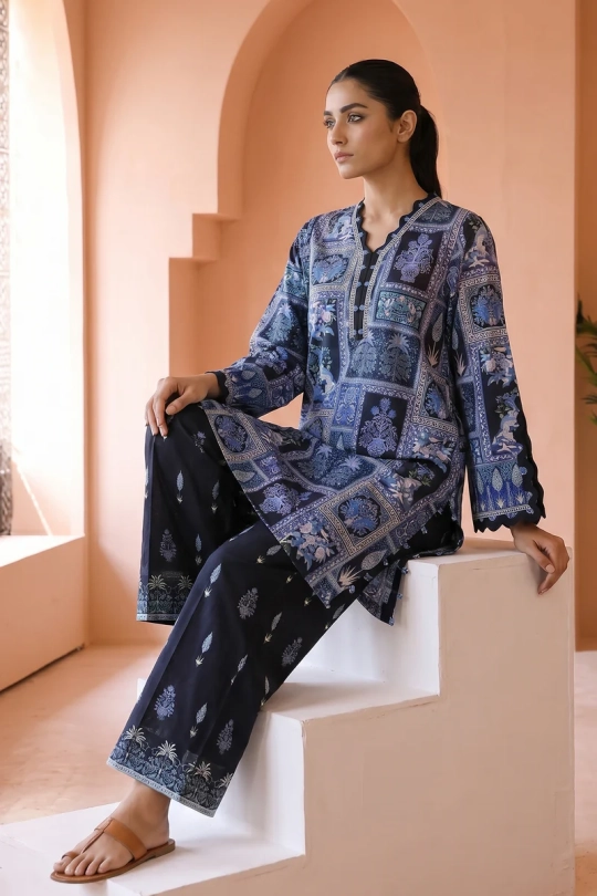 Neutral Edition – SAHAR  - Co-Ord - Midnight Mosaic - Image 9