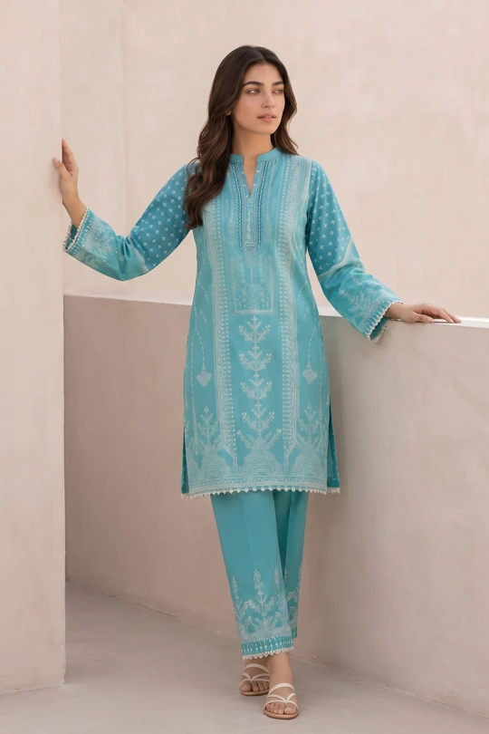 Neutral Edition – SAHAR – Co-Ord – Aqua Lattice - Image 5