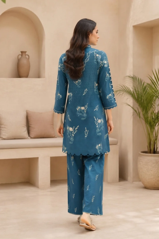 Neutral Edition – SAHAR Co-Ord - Emerald Sonata - Image 5