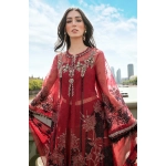 Maria B Soiree Unstitched Formals Collection 2025′- D – 06 - Red - Image 2