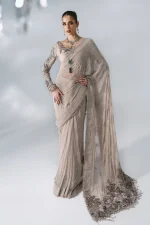 Maria B Mboridered Festive 26' - D 03 - Moon Grey - Image 2