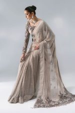 Maria B Mboridered Festive 26' - D 03 - Moon Grey - Image 3