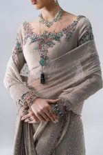 Maria B Mboridered Festive 26' - D 03 - Moon Grey - Image 7