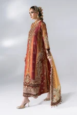 Maria B Mboridered Festive 26' - D 04 - Maroon Crimson - Image 3