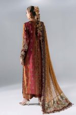 Maria B Mboridered Festive 26' - D 04 - Maroon Crimson - Image 4