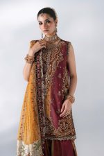 Maria B Mboridered Festive 26' - D 04 - Maroon Crimson - Image 9