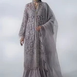Maria B Mboridered Festive 26' - D 05 - Dusty Lilac