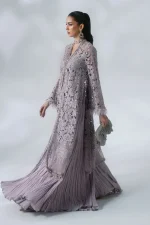 Maria B Mboridered Festive 26' - D 05 - Dusty Lilac - Image 2