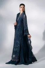 Maria B Mboridered Festive 26' - D 06 - Peacock Blue - Image 4