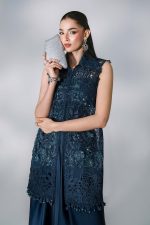 Maria B Mboridered Festive 26' - D 06 - Peacock Blue - Image 9