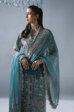 Maria B Mboridered Festive 26' - D 07 - -Sea Green - Image 3