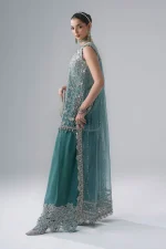 Maria B Mboridered Festive 26' - D 07 - -Sea Green - Image 5