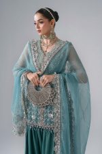Maria B Mboridered Festive 26' - D 07 - -Sea Green - Image 6
