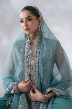Maria B Mboridered Festive 26' - D 07 - -Sea Green - Image 8