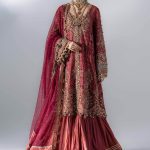 Maria B Mboridered Festive 26' - D 08 - Salmon Pink