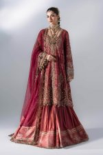 Maria B Mboridered Festive 26' - D 08 - Salmon Pink