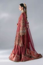 Maria B Mboridered Festive 26' - D 08 - Salmon Pink - Image 2